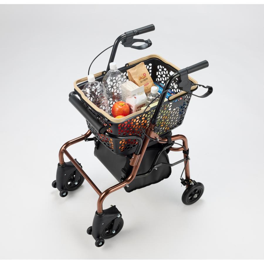 歩行器 歩行車 スルーン歩行車「コエル」 KOL-01 段差 荷物入れ付 屋外