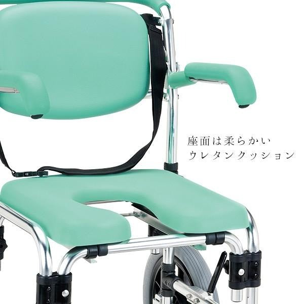 ウチエ】 未使用品☆シャワー車椅子 U型シート 入浴用車椅子 HNJ024 U型