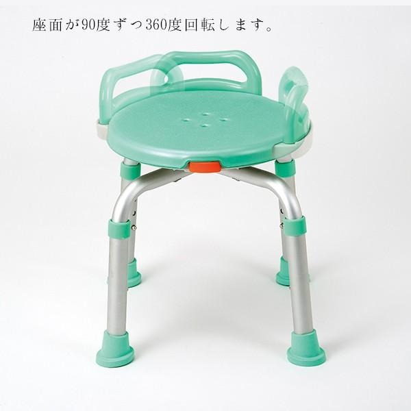 入浴用椅子 バスチェア 介護用品 浴槽椅子 回転 らくらく回転チェア YK